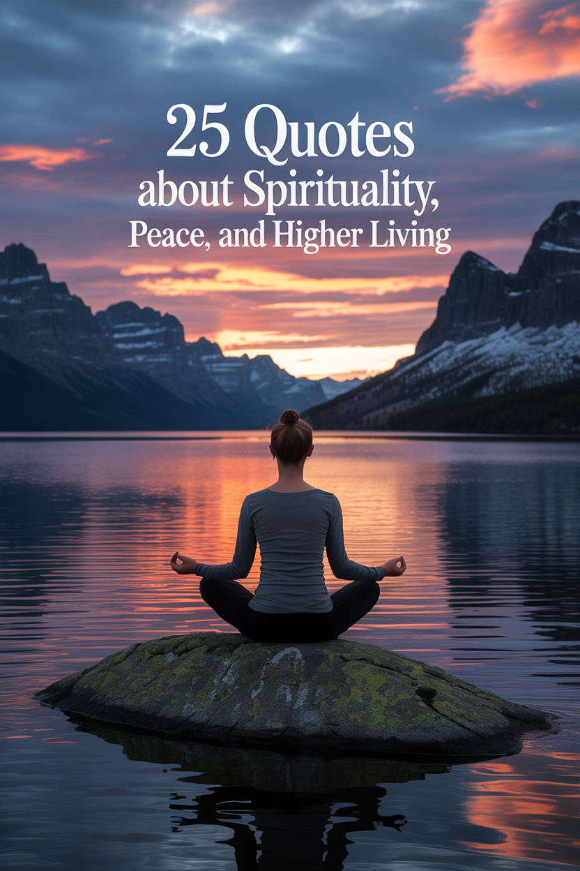 25 Quotes About Spirituality, Peace, and Higher Living