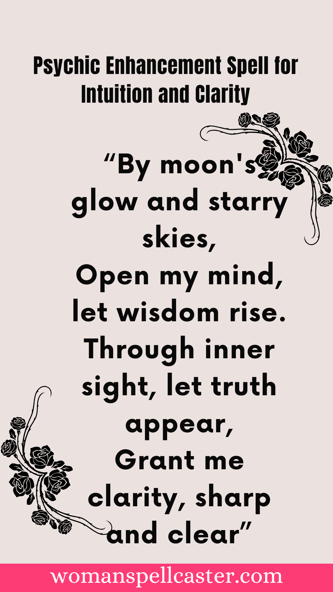 Psychic Enhancement Spell for Intuition and Clarity: Unlock Your Hidden Psychic Powers 😍