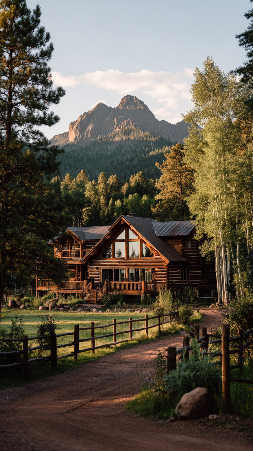 Embrace the Serenity of a Rustic log cabin Retreat