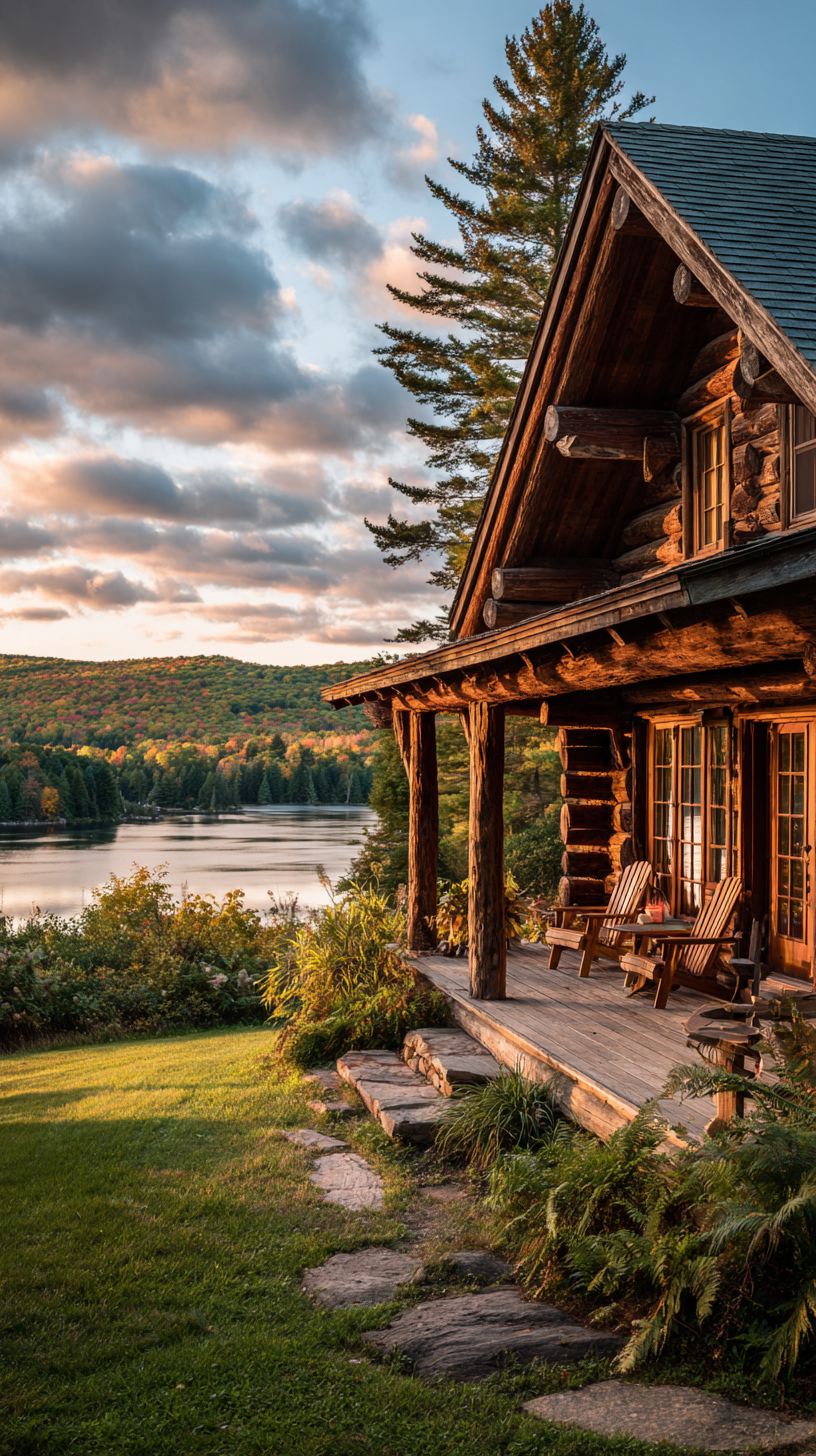 Serene Log Cabin Retreat by the Lake
