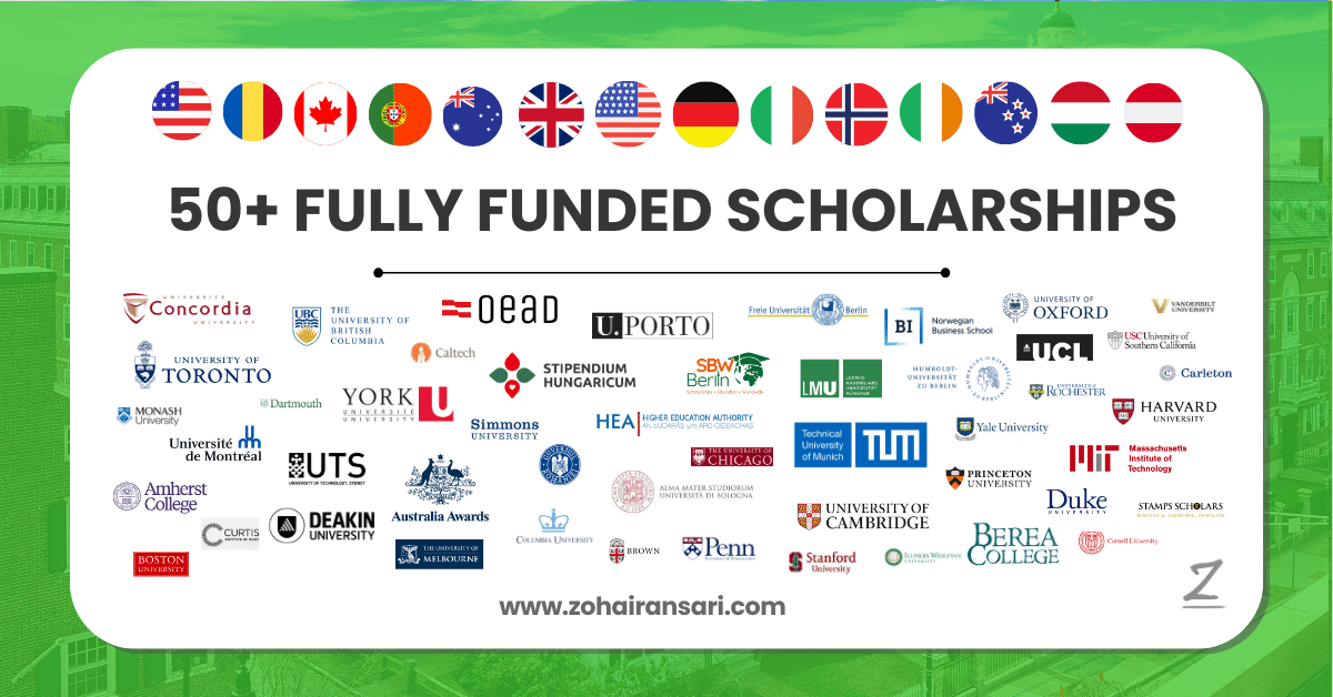 Fully Funded Scholarships – Apply Now for Canada, USA, UK & More