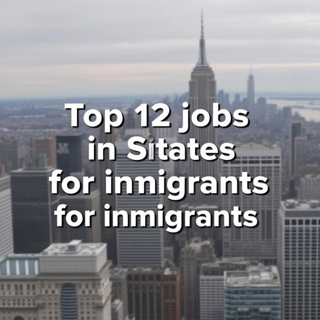 Top 12 jobs in United States for immigrants without degree